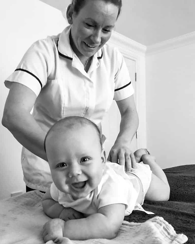 Esme Connelly treating a baby